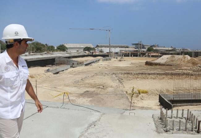 Estadio Édgar Rentería registra avances del 40 por ciento en proceso de construcción
