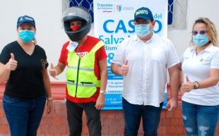 Tránsito del Atlántico busca reducir mortalidad de motociclistas con campaña sobre el uso del casco