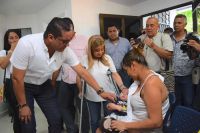 Elsa Noguera inicia agenda de la semana recorriendo municipios