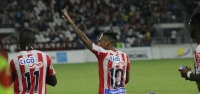 Con goles de Jarlan Barrera Junior gano 2-0 a las Aguilas