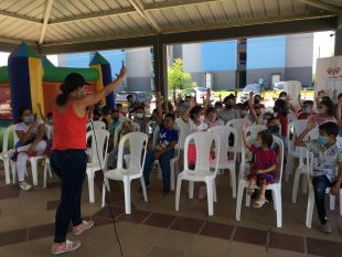 Comunidad 1A llevó jornada recreativa a los niños y niñas de Palmeras del Caribe I