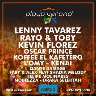 Line up Playa verano 