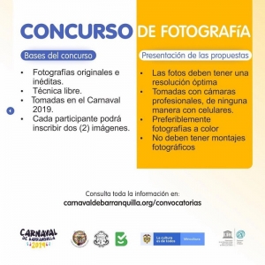Participa del Concurso Nacional de Fotografía del Carnaval de Barranquilla
