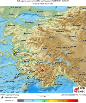 Terremoto de 5.6 grados sacude Turquía