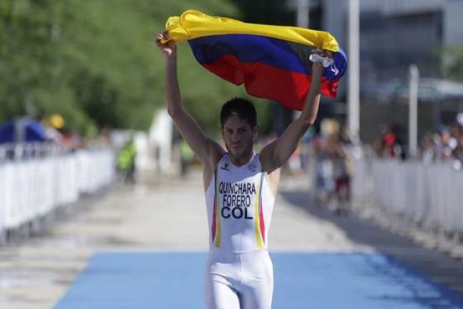 Colombia arrasó en el triatlón de los bolivarianos