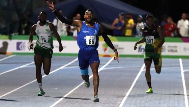 El atleta atlanticense ocupó el primer lugar en la final de los 400 metros planos de los XXII Juegos Deportivos Nacionales y le dio al departamento la octava medalla dorada en lo corrido de las justas.