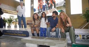 Alcalde Pumarejo recibe a Shakira en su tierra para la entrega de un nuevo colegio en El Bosque