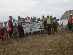 Policía realiza campaña contra explotación sexual en playas del Atlántico