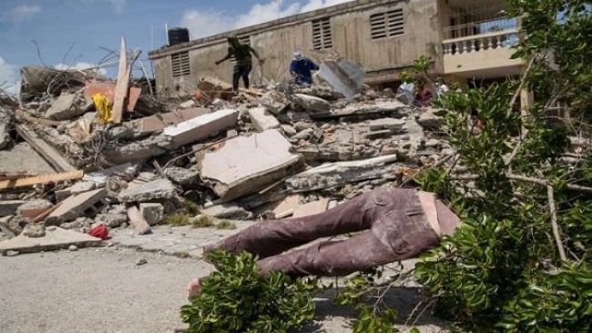 Asciende a 2.189 la cifra de fallecidos por terremoto en Haití