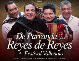 Gran parranda virtual con cuatro Reyes de Reyes Vallenatos