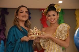 Valeria Charris recibe corona que lucirá como Reina del Carnaval de Barranquilla