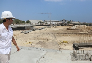 Estadio Édgar Rentería registra avances del 40 por ciento en proceso de construcción