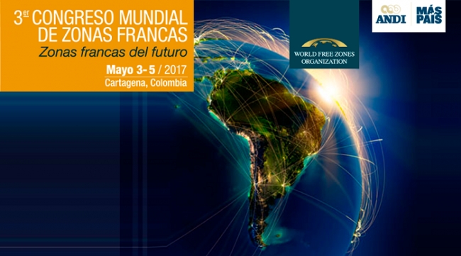 Este miércoles 3 de mayo inicia el III Congreso Mundial de Zonas Francas en Cartagena