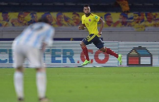 Miguel Borja, celebrando el gol del empate