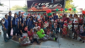Club Aveo Barranquilla, adelantó navidad a niños de Santo Tomas