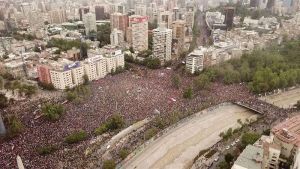 Histórica marcha en Chile