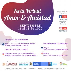 Feria virtual de Amor y Amistad desde Puerto Colombia Atlántico