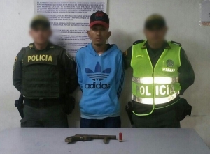 Capturado con arma de fuego en el barrio La Sierrita