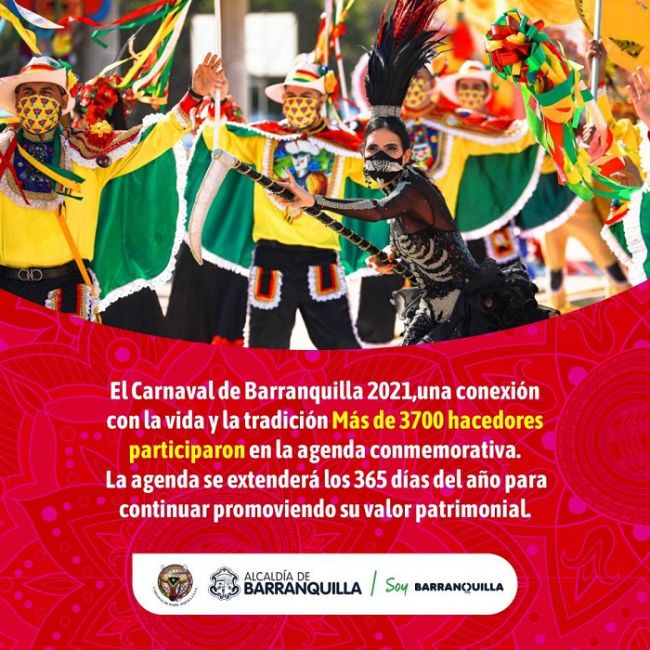 El Carnaval de Barranquilla 2021, un ejemplo mundial de tradición e innovación