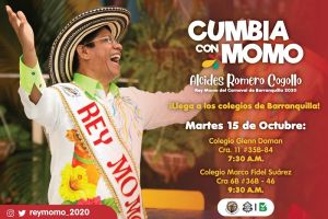 El Rey Alcides Romero se toma los colegios con ‘Cumbia con Momo’