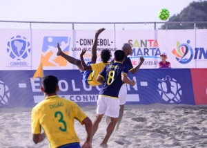 Brasil venció a Ecuador en el Sudamericano de Fútbol Playa