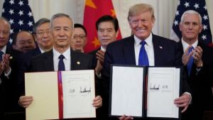 China y EE.UU. disminuyen tensión tras firma de acuerdo fase 1