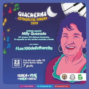 Guacherna al ritmo de las canciones de Esthercita Forero