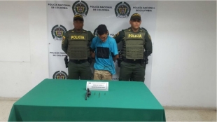 Policía captura a una persona con porte ilegal