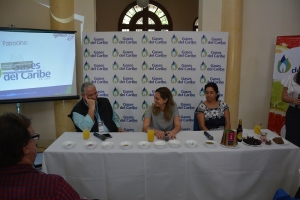 Sergio Puglia, Soledad Nardelli y Pia Quintana, durante el evento.