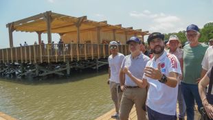 El alcalde Jaime Pumarejo Heins presentó a socios internacionales de bancas de fomento públicas el proyecto de recuperación del ecoparque, que se ejecutó con su apoyo y acompañamiento.