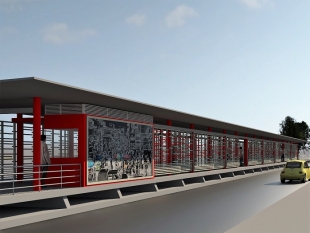 Render estación Joaquín Barrios Polo Estadio Metropolitano