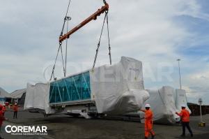 Palermo Sociedad Portuaria recibió 5 Puentes de embarque para el Aeropuerto Cortissoz