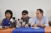 Rafaela voz, Jesús Santrich y Guillermo Polo