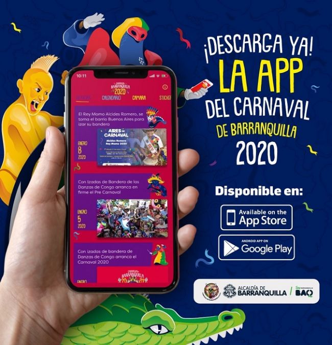 Lista la aplicación móvil del Carnaval de Barranquilla 2020