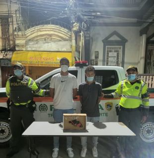 Capturados portando un arma de fuego en la vía circunvalar de la Prosperidad