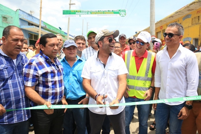 Barrios a la Obra llegó con nuevas vías al sector de Barranquillita