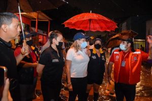Alcaldesa Virna Johnson lidera atención a emergencia por lluvias en Santa Marta