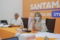 Alcaldesa Virna Johnson instaló mesa de negociación con sindicatos de trabajadores de la educación de Santa Marta
