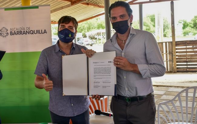 Distrito entrega el predio para construcción de estación de aguas residuales en La Cangrejera