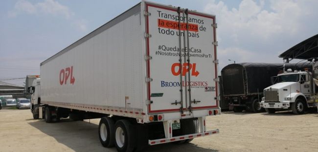 OPL Carga SAS se mantiene en las carreteras del país transportando bienes de primera necesidad por la pandemia del Covid-19