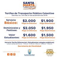 Distrito y transportadores ajustan tarifa del transporte público de pasajeros