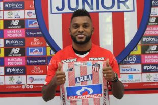 Presentación de Miguel A. Borja, como nuevo jugador de Junior 