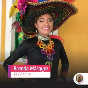 Brenda Márquez, representante del barrio El Bosque