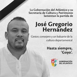 La cultura del Atlántico está de luto: falleció José Gregorio Hernández, consejero cultural de Baranoa