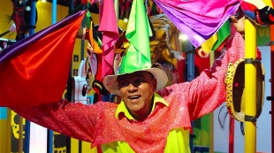 Freddy Cervantes, de Las Ánimas Blancas de Rebolo, Rey Momo 2019