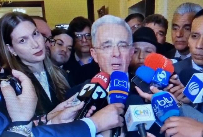Uribe rindió indagatoria ante la Corte Suprema de Justicia