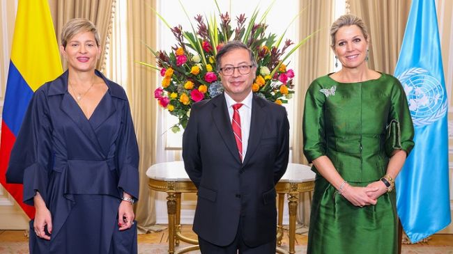 Crédito popular, tema de la reunión entre el presidente Gustavo Petro y la reina Máxima de los Países Bajos 4 El presidente Gustavo Petro y la reina Máxima de los Países Bajos