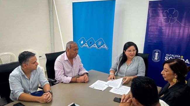 En la nueva prórroga: alcaldesa pide a la Triple A, ampliación de cobertura y calidad de servicios para los soledeños