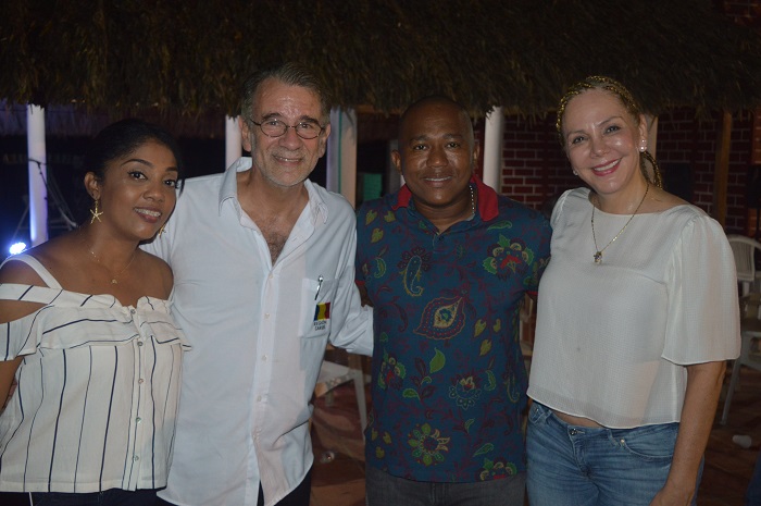 Marjorie Valencia Martínez, Eduardo Verano, Gersel Pérez y Liliana Borrero.
