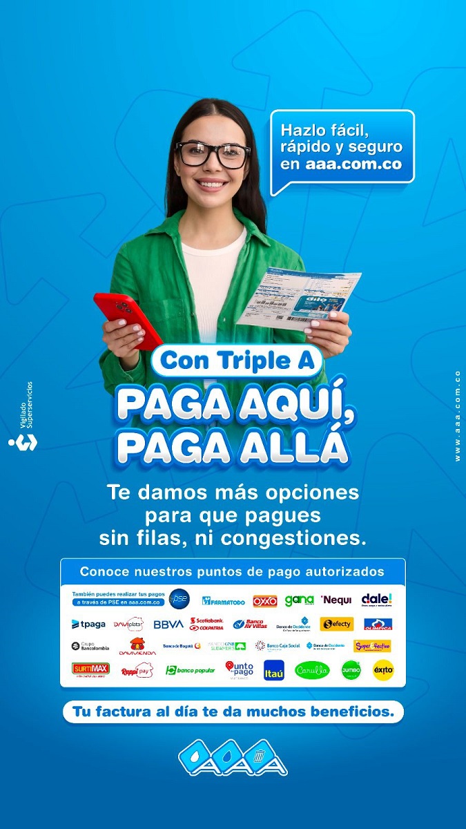 Triple A innova en pago de facturas con nuevos puntos